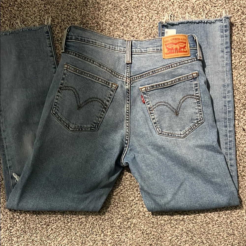 Levi's Wedgie Straight Blue Jeans
